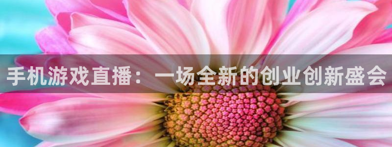 鼎点娱乐网页登录入口：手机游戏直播：一场全新的创业创新盛会